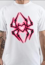 AJ Lee Blue Spider Heart Design T-Shirt