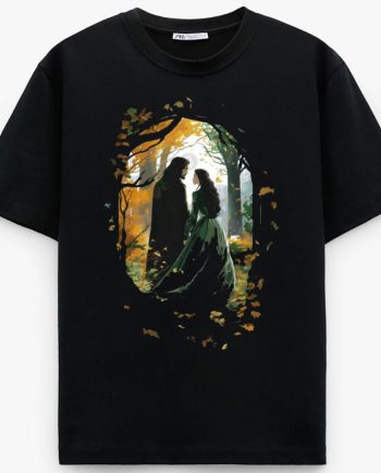 The Ranger and the Maiden - By the Woods - Fantasy T-Shirt