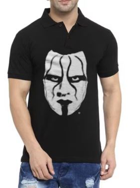 Wwe Sting Face Polo T-Shirt