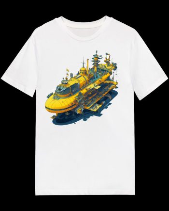 psychedelic style yellow submarine T-Shirt