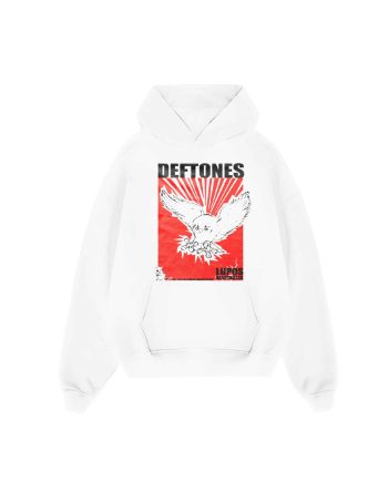 DEFTONES WHITE HOODIE