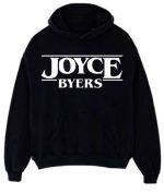 Joyce Byers  Stranger Things Black Hoodie