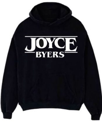 Joyce Byers  Stranger Things Black Hoodie