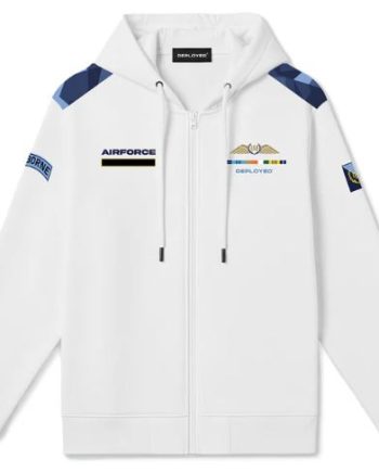 Custom Airforce Uniform Zipper Hoodie