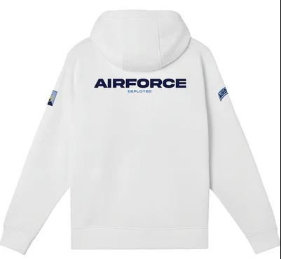 Custom Airforce Uniform Zipper Hoodie - Image 2