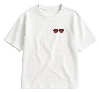 Retro Chic White T-Shirt