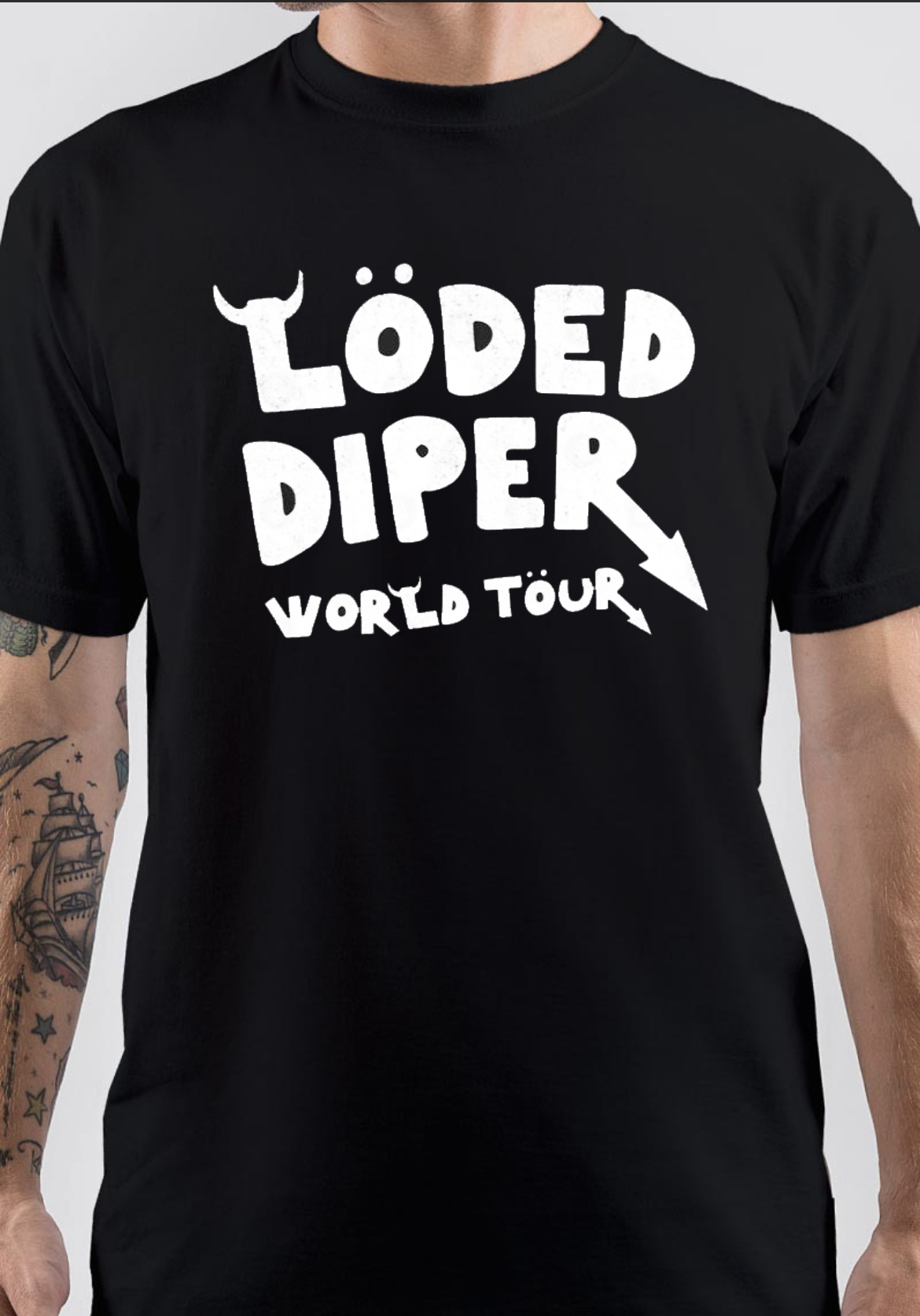 Loded Diper World Tour - vintage logo T-Shirt