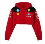 Scuderia Ferrari Red Cropped Hoodie