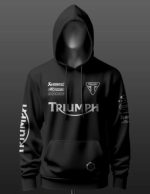 Triumph Racing Inspired Black Hoodie