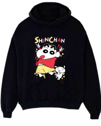 Shinchan Black Hoodie
