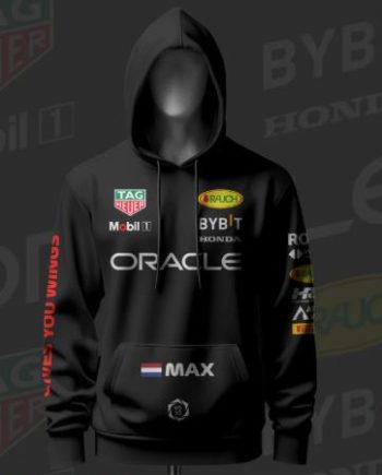 Max Verstappen F1 Racing Black Hoodie