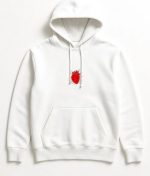 Heart White Hoodie