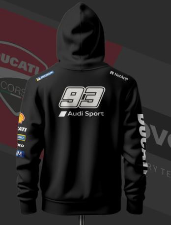 Marc Marquez Edition Black Hoodie - Image 2