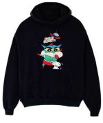 Crayon ShinChan Black Hoodie