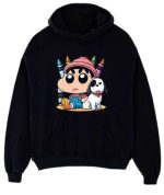 Shin Chan with dog Hoodie