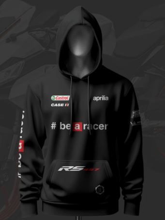 Aprilia RS 457 Be A Racer Inspired Black Hoodie