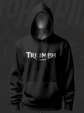 Triumph Street Triple 675R ART Inspired Black Hoodie - Image 3