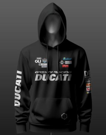 Ducati Gresini Racing Inspired Black Hoodie