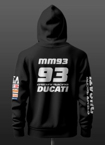 Ducati Gresini Racing Inspired Black Hoodie - Image 2