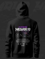 Yamaha R3 Phantom ART Inspired Black Hoodie