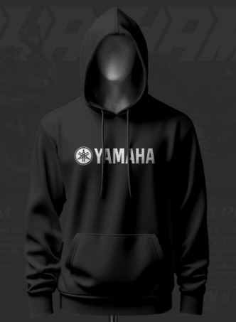 Yamaha R3 Phantom ART Inspired Black Hoodie - Image 3