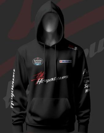 Suzuki Hayabusa Inspired Black Hoodie