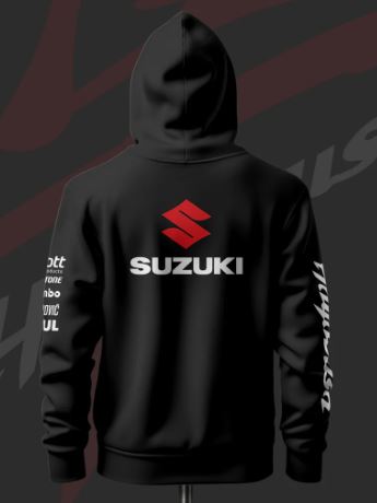 Suzuki Hayabusa Inspired Black Hoodie - Image 2