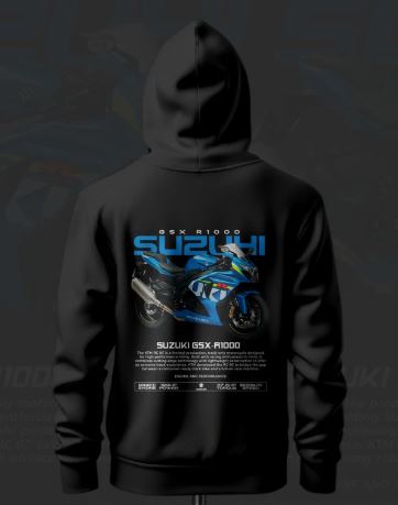 Suzuki GSX-R1000 ART Inspired Black Hoodie