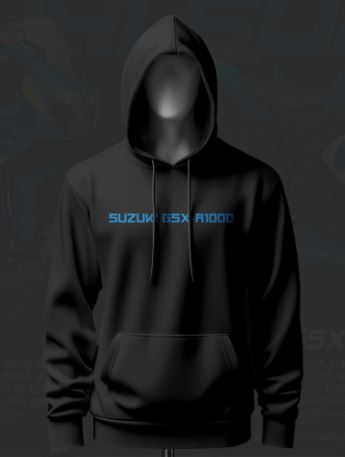 Suzuki GSX-R1000 ART Inspired Black Hoodie - Image 2