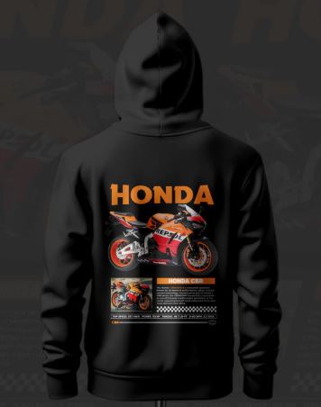Honda CBR 600RR ART Inspired Black Hoodie