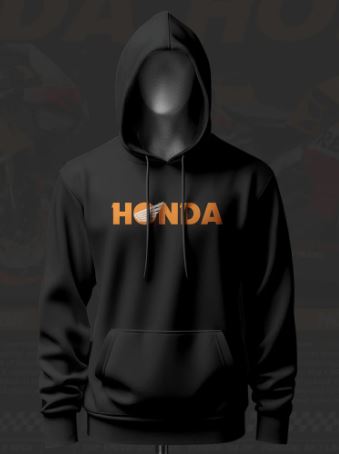 Honda CBR 600RR ART Inspired Black Hoodie - Image 2