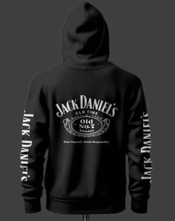 Nissan + Jack Daniel’s Inspired Black Hoodie - Image 3