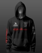 Kimi Räikkönen Alfa Romeo Inspired Black Hoodie