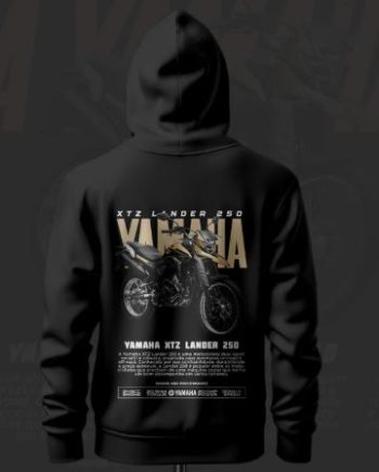 Yamaha XTZ Lander 250 ART Inspired Black Hoodie