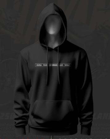 Yamaha XTZ Lander 250 ART Inspired Black Hoodie - Image 2