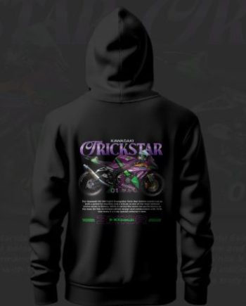 Kawasaki Trickstar ART Black Hoodie