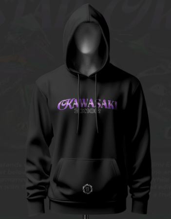 Kawasaki Trickstar ART Black Hoodie - Image 2