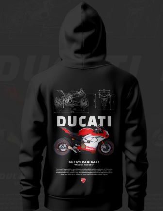 Ducati Panigale ART Inspired Black Hoodie