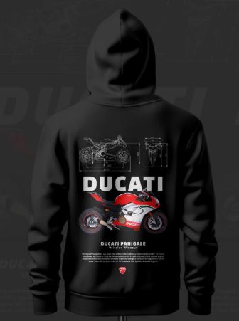 Ducati Panigale ART Inspired Black Hoodie