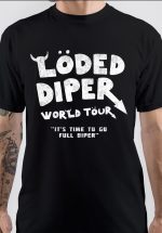 Loded Diper World Tour Black T-Shirt