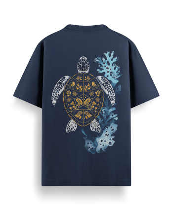 Coral Drift Oversized T-Shirt