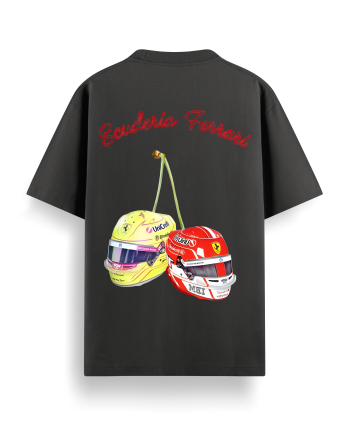 Ferrari Helmets Oversized T-Shirt
