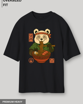Ramen Panda Oversized T-Shirt
