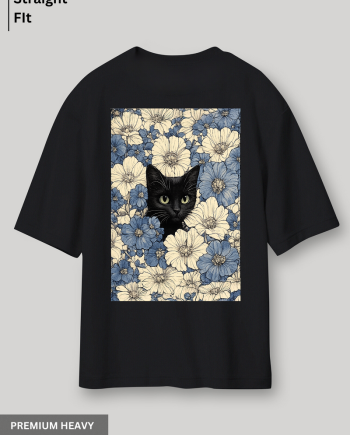 Blossom Cat Oversized T-Shirt