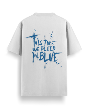 Bleed In Blue Oversized T-Shirt