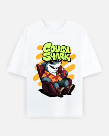 Couch Shark Oversized T-Shirt