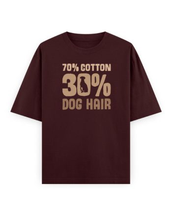 70% Cotton 30% Dog Oversized T-Shirt