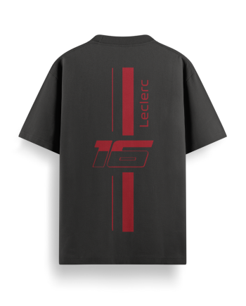 Leclerc 16 Speed Black Oversized T-Shirt