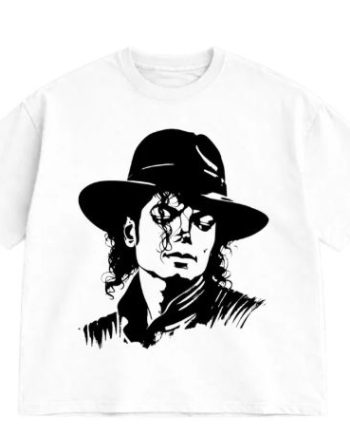 Michael Jackson Oversized White T-Shirt