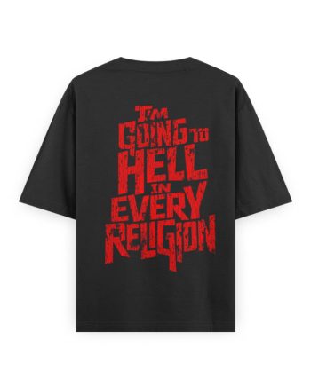 Left Going To Hell Oversized T-Shirt
